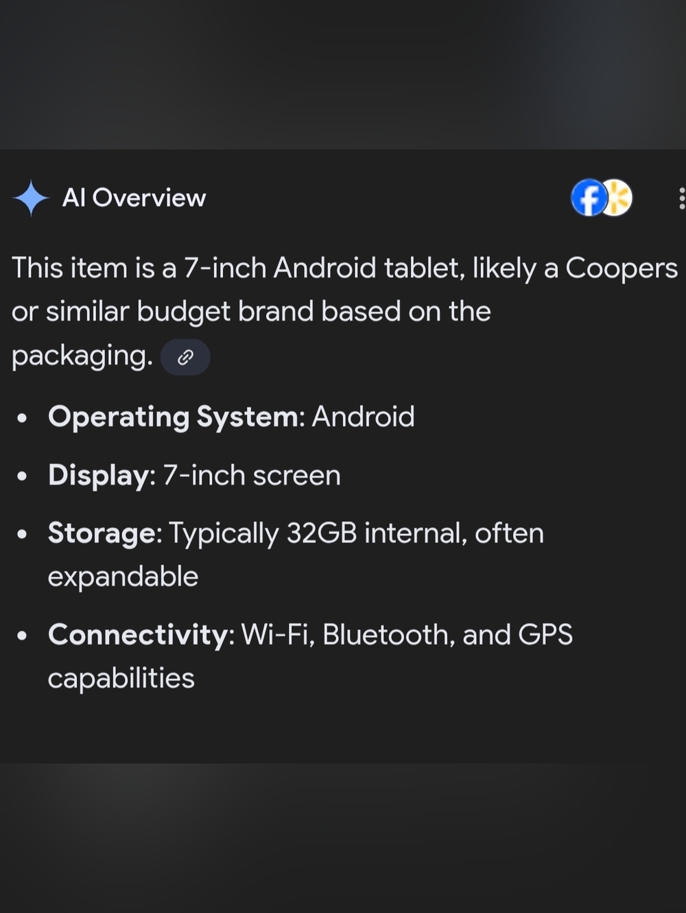 7-inch Black Tablet - Compact Entertainment Device - Picture 2 of 2